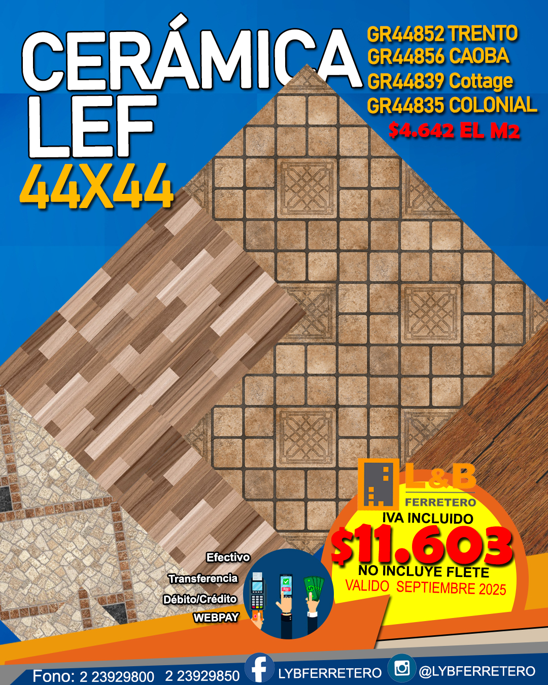OFERTAS en Ceramica LEF 44x44