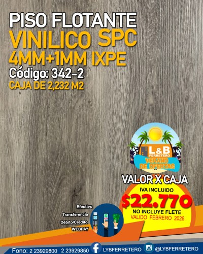Piso Vinilico 4MM+1MM IXPE