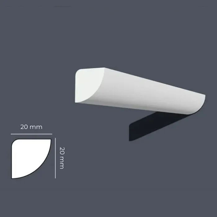 Moldura Isomol Junquillo 18x18 2 mts Código MOLISORR1015