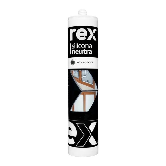 SILICONA NEUTRA COLOR ANTRACITA REX 300ML